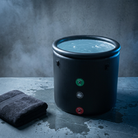 Pro Elite Recovery 90Cm Ice Pod Ice Bath Therapy Inflatable DWF Cold Plunge Tub for 03Hp Water Chiller for Athletes — Studio Shot