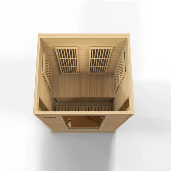 2-Person Canadian Hemlock FAR Infrared Sauna, Low EMF